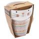 Children's set of mugs with a kitten bowl, porcelain
