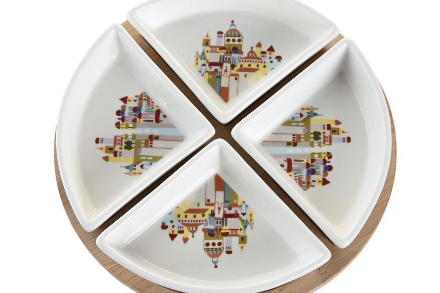 Serving Set Little House 5-Piece, Stoneware