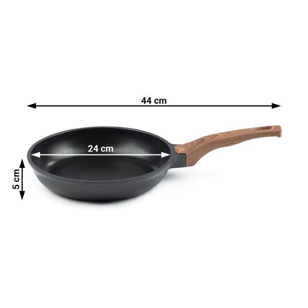 Aluminum cooking pan Vitapur Black Line Rosmarino &Oslash;24 cm