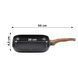 Aluminum grill pan Vitapur Black Line Rosmarino, 28cm
