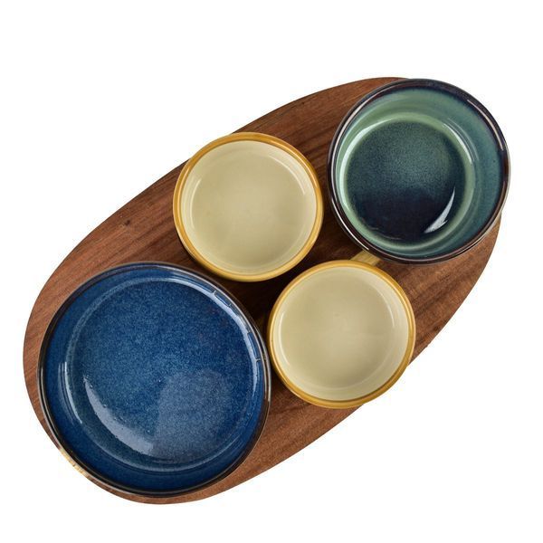Porcelain serving set MODERN KITCHEN, colorful