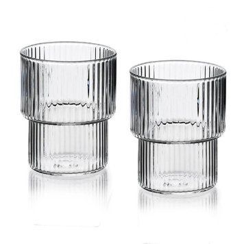 Borosilicate glass water cups 320 ml, set of 4
