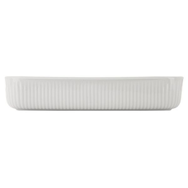 Rectangular porcelain baking tray 2.2L, white