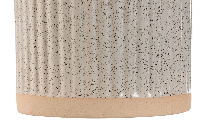 Beige toilet brush with gold handle
