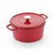 Round cast iron saucepan Rosmarino 5.7 l, red