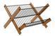 Foldable dish rack made of bamboo and metal 40x38x6cm