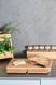 Spice organizer 7-piece, bamboo and glass